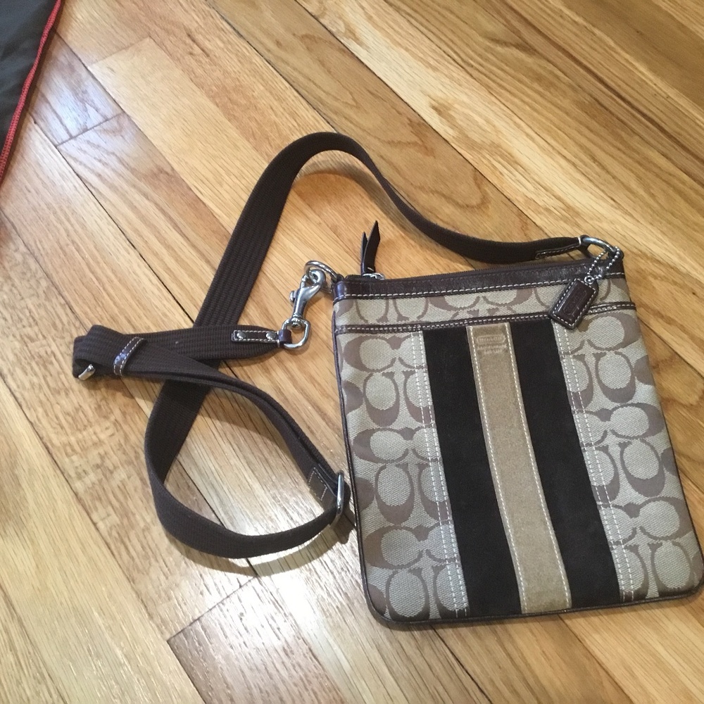 Coach Signature Crossbody Bag Brown